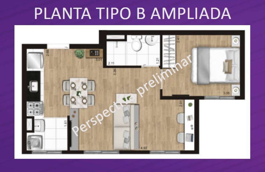 Apartamento à venda com 2 quartos, 40m² - Foto 14