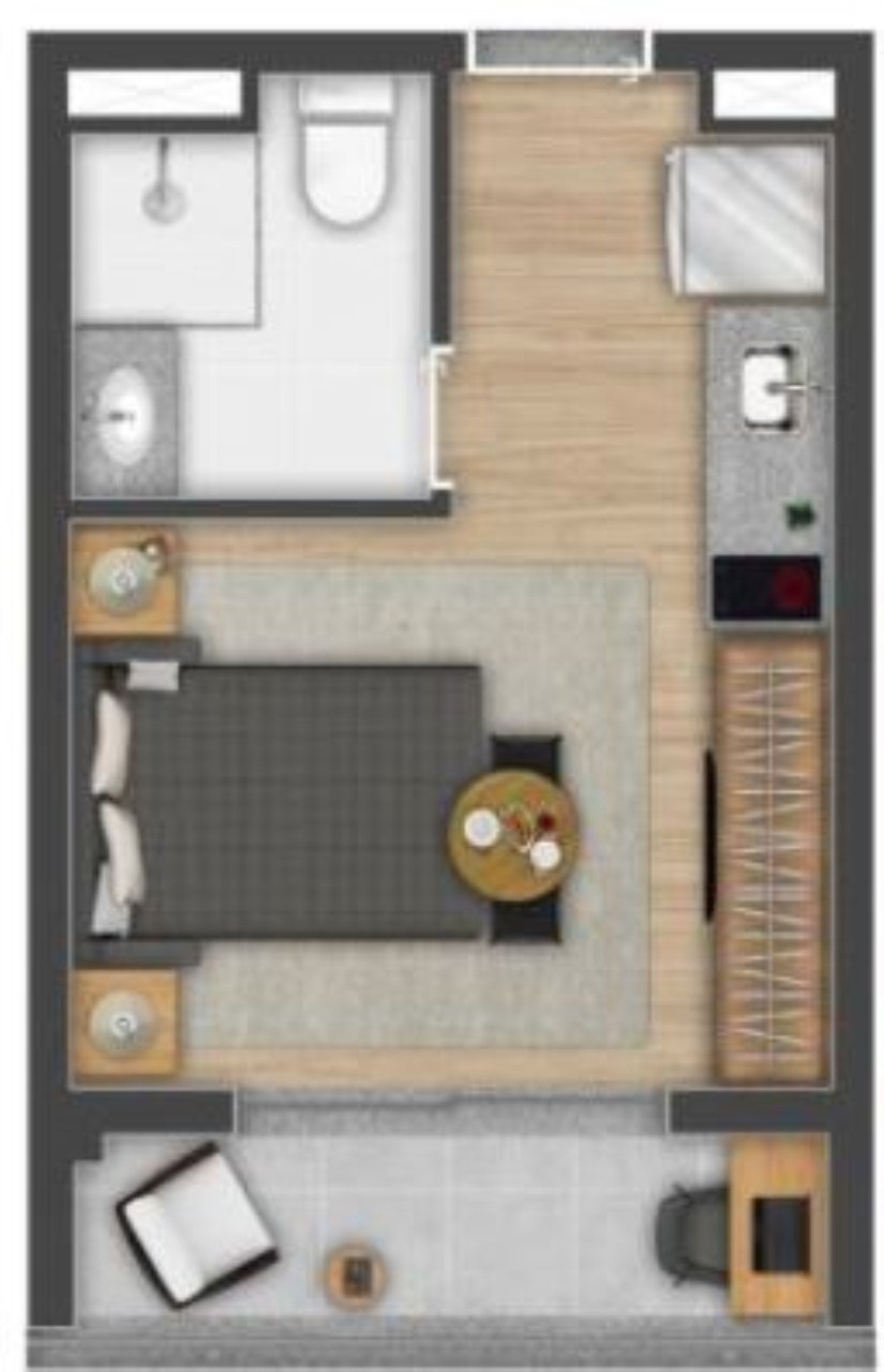 Apartamento à venda com 1 quarto, 25m² - Foto 14