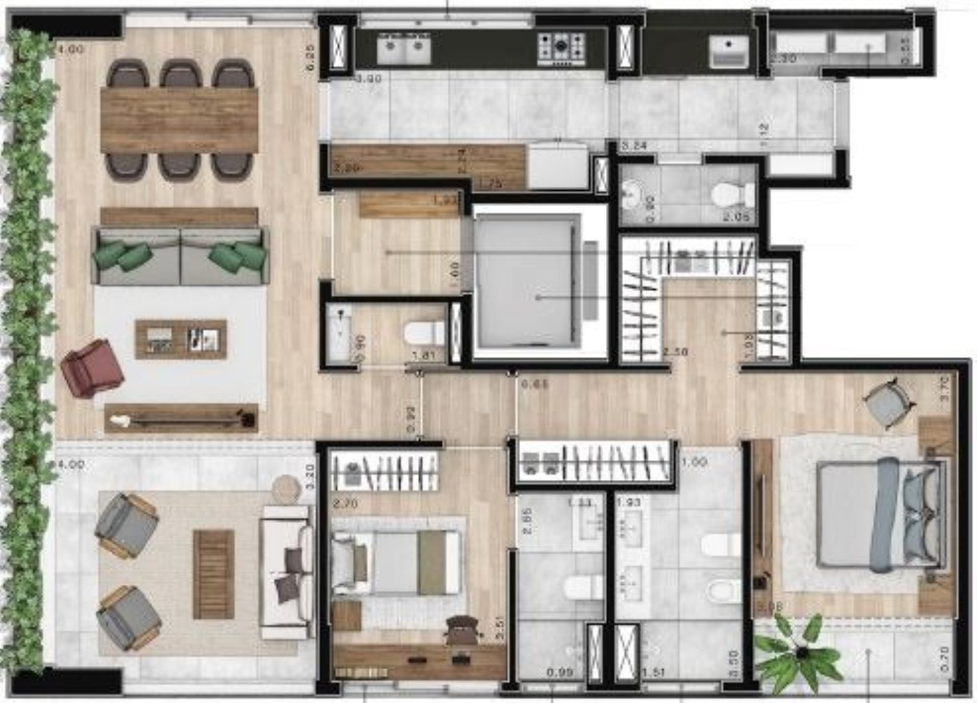 Apartamento à venda com 2 quartos, 134m² - Foto 19