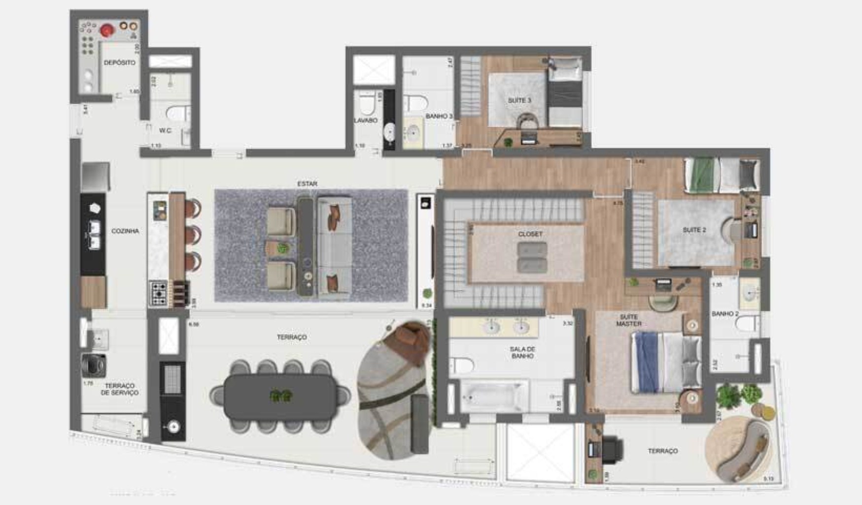 Apartamento à venda com 4 quartos, 142m² - Foto 44