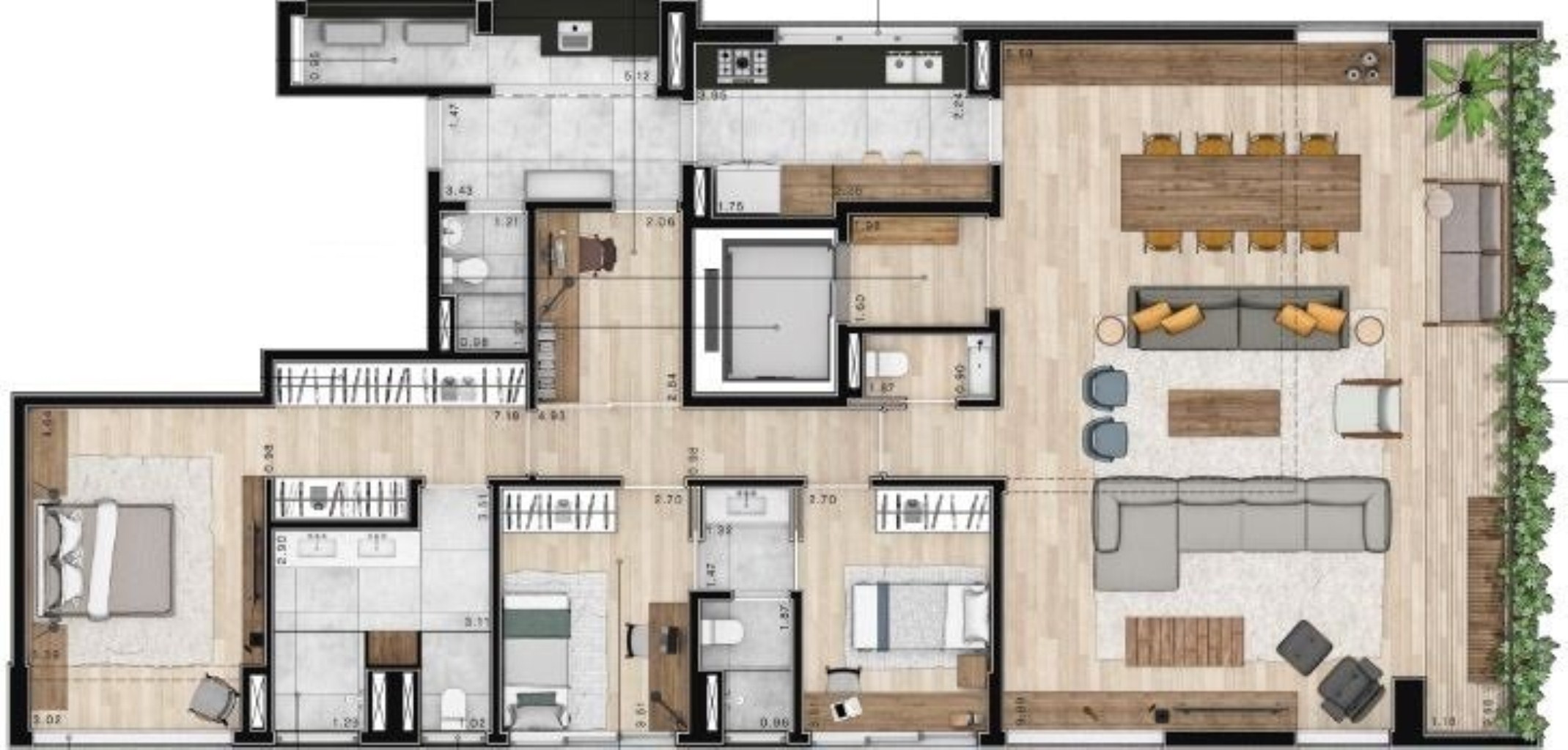 Apartamento à venda com 2 quartos, 134m² - Foto 24