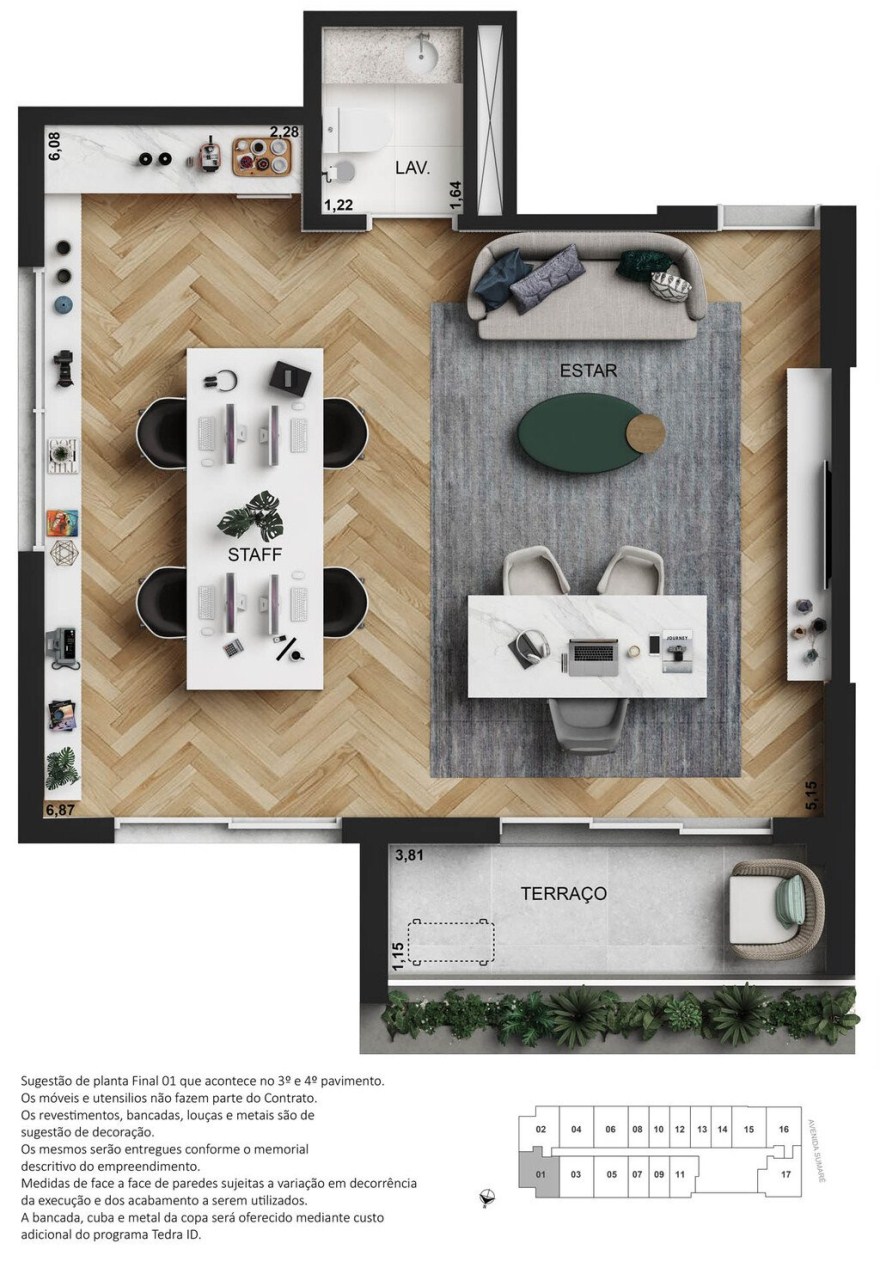 Sala-Conjunto, 47 m² - Foto 4