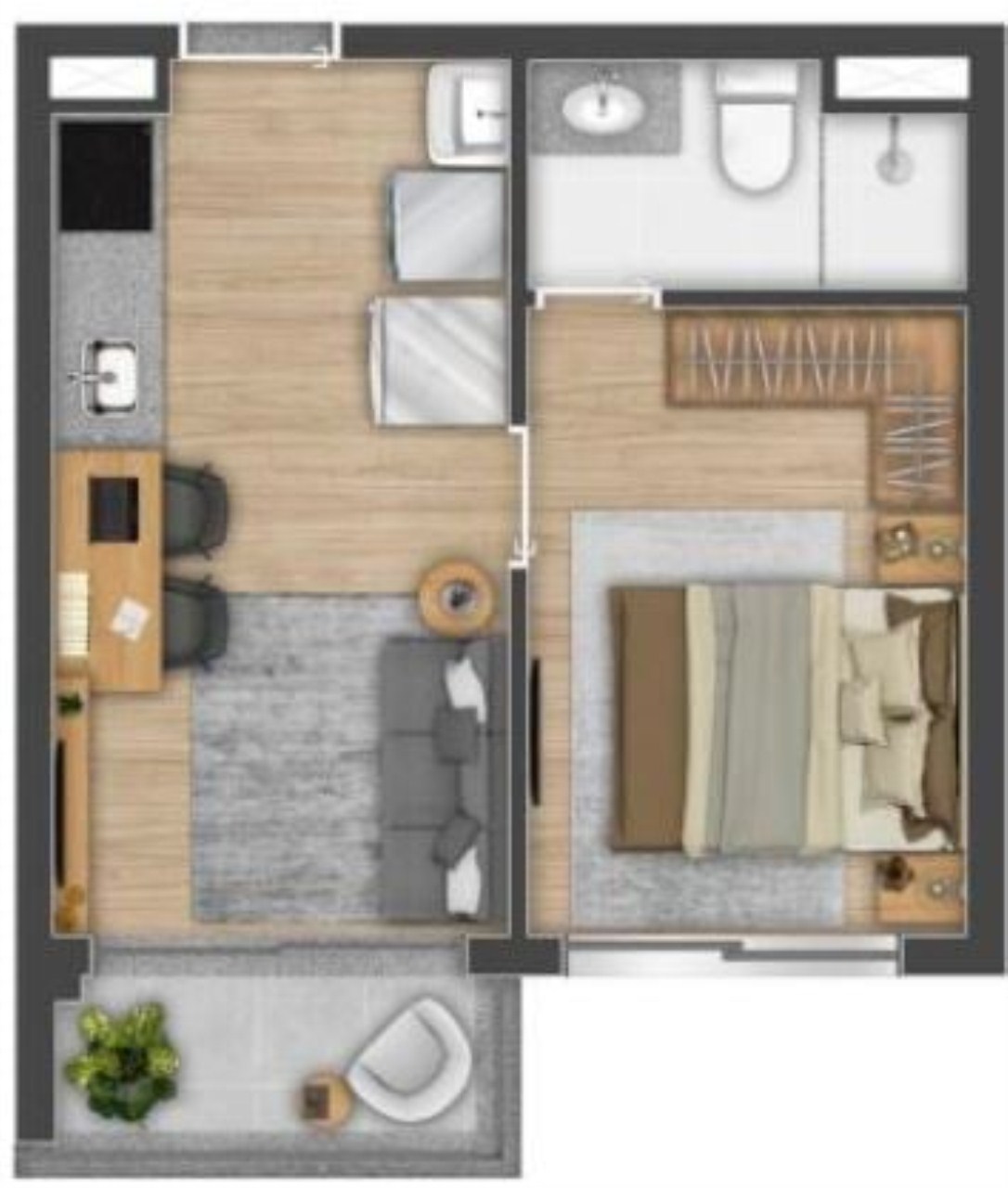 Apartamento à venda com 1 quarto, 48m² - Foto 15