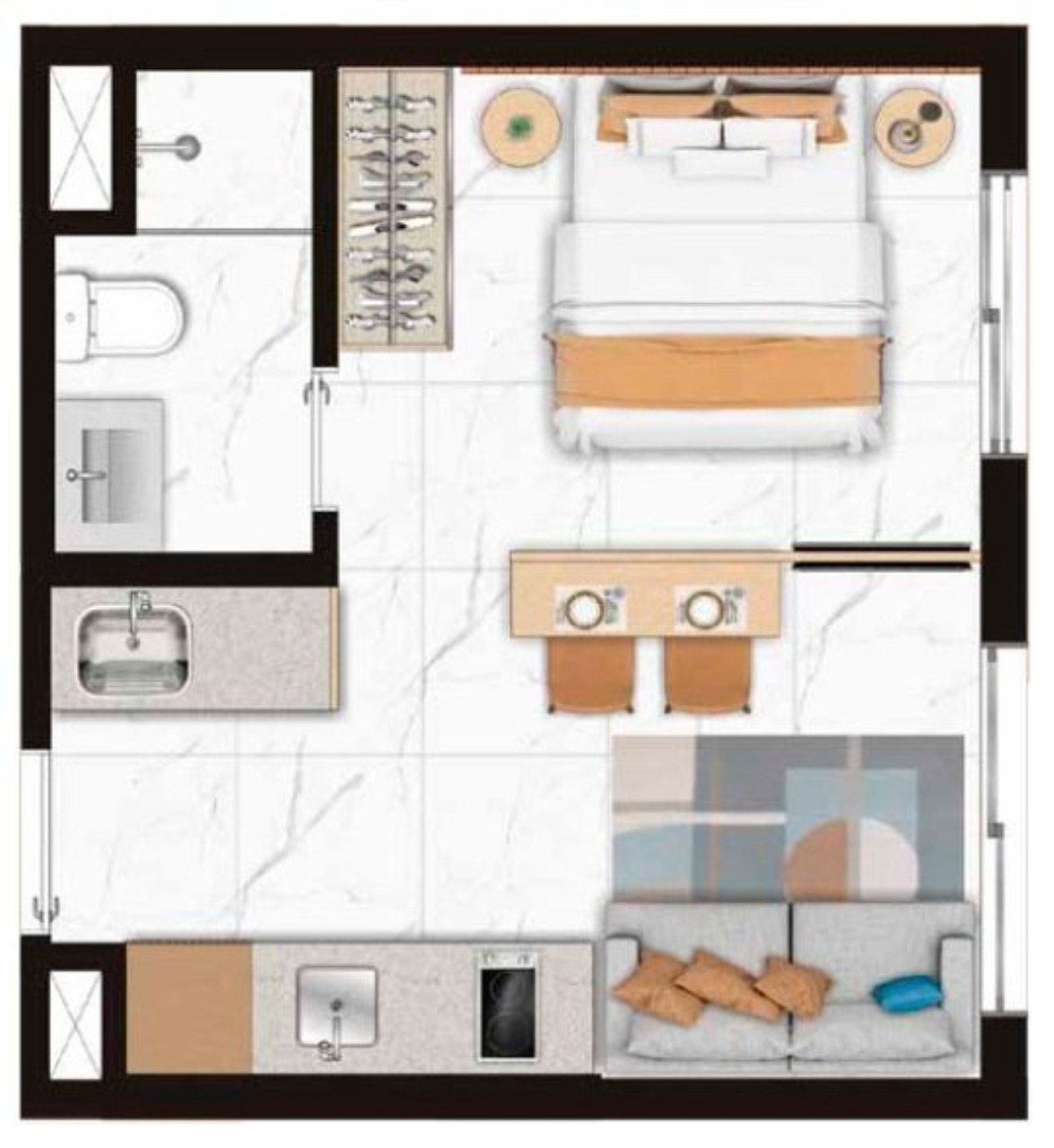 Apartamento à venda com 2 quartos, 40m² - Foto 28