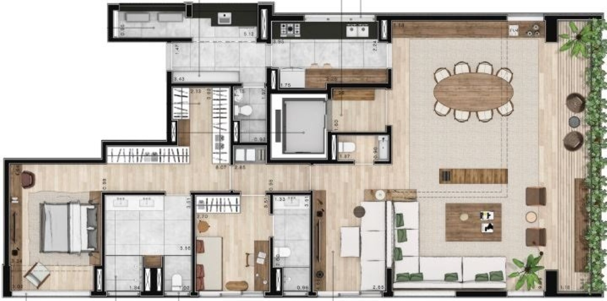 Apartamento à venda com 2 quartos, 134m² - Foto 23