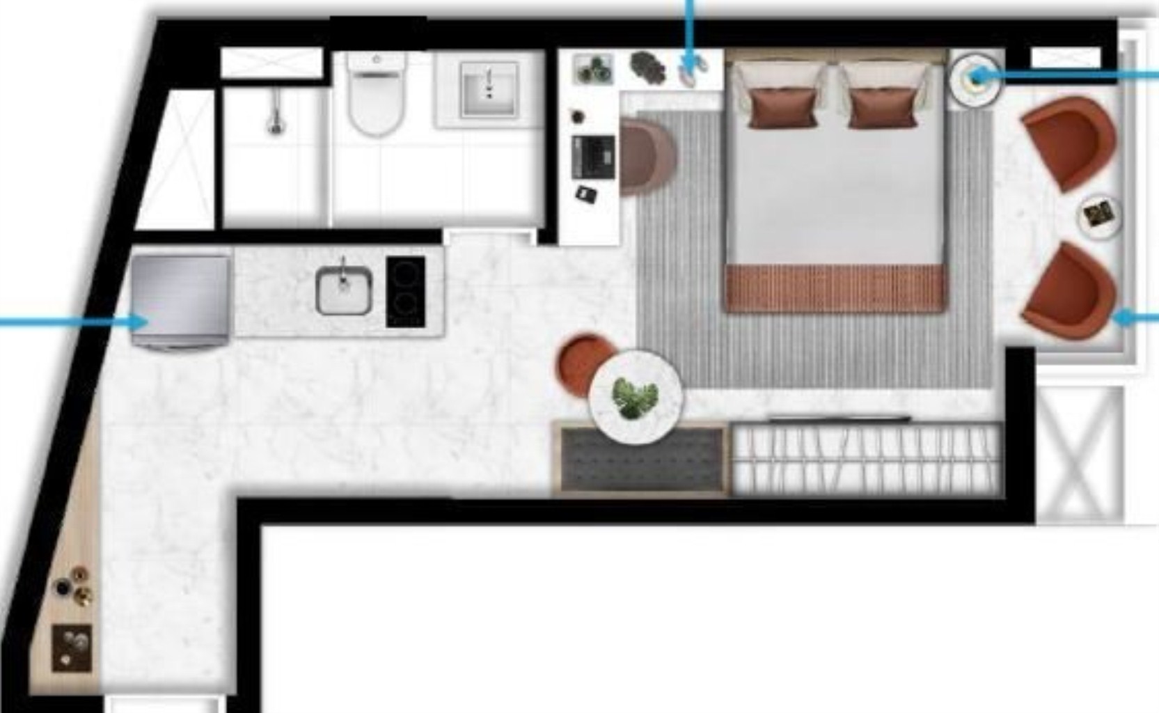 Apartamento à venda com 1 quarto, 33m² - Foto 15