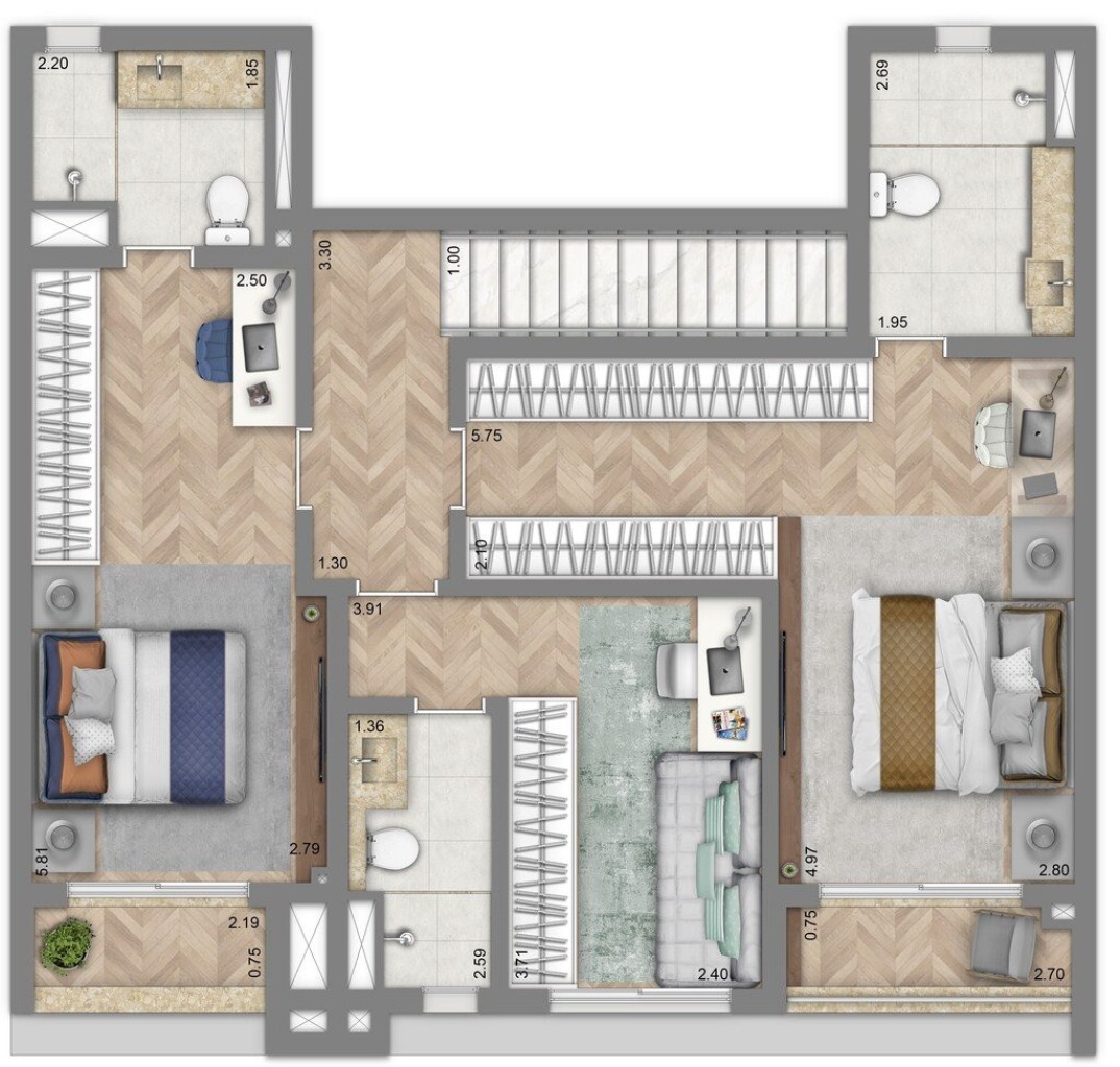 Apartamento, 3 quartos, 147 m² - Foto 14