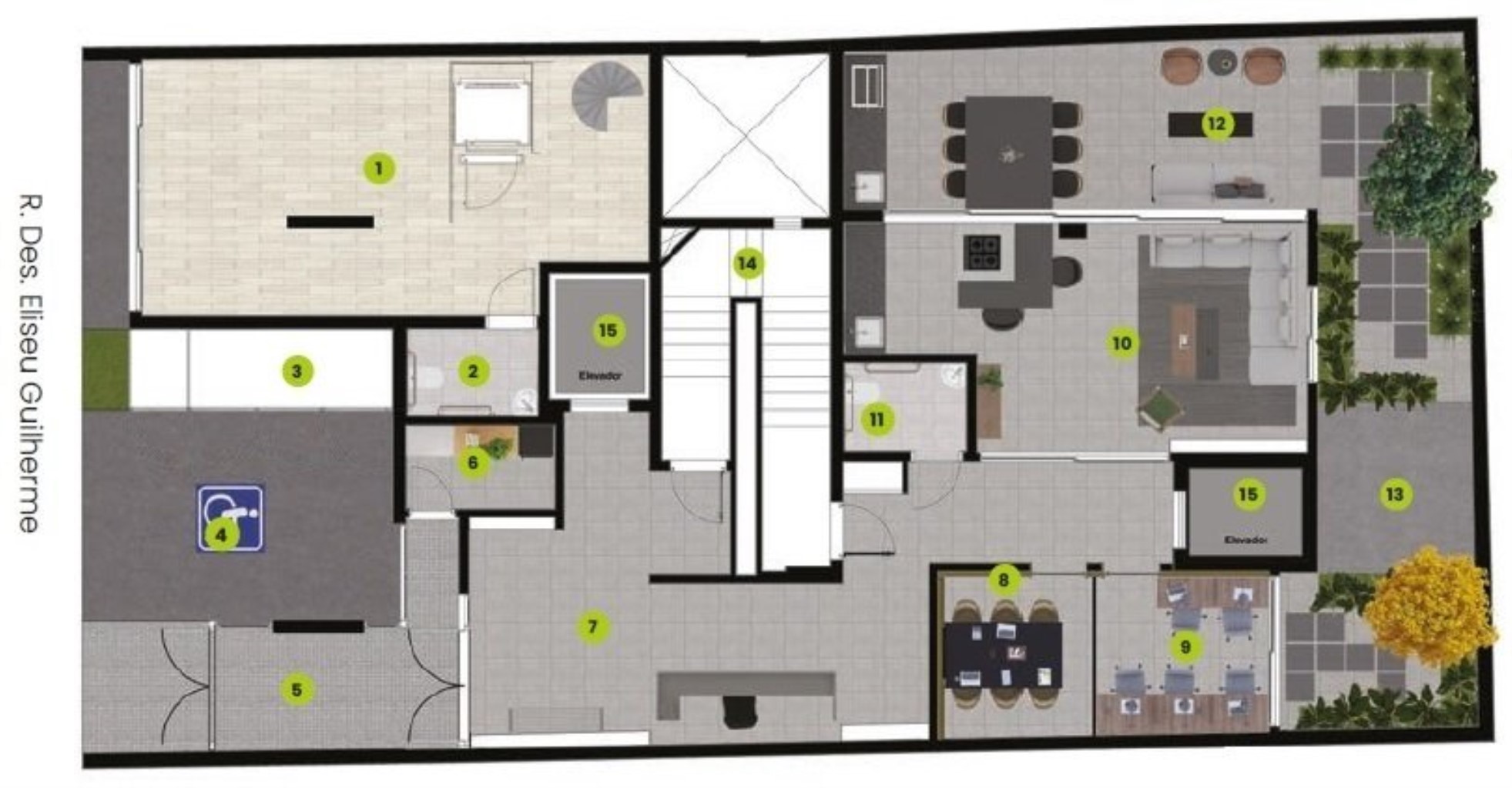 Apartamento à venda com 1 quarto, 26m² - Foto 3