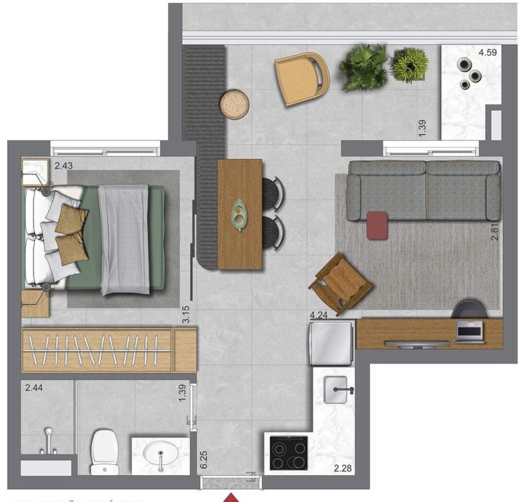 Apartamento, 2 quartos, 40 m² - Foto 28