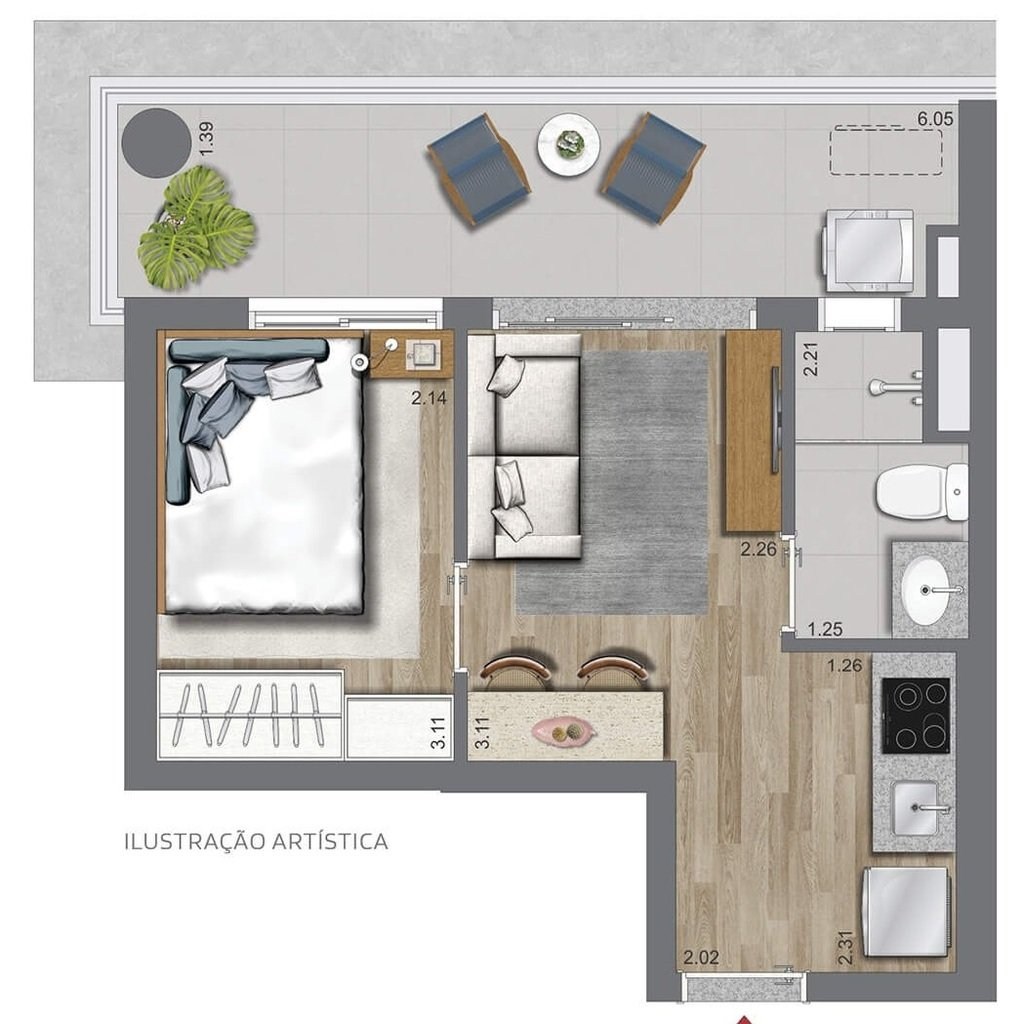 Apartamento, 2 quartos, 40 m² - Foto 26