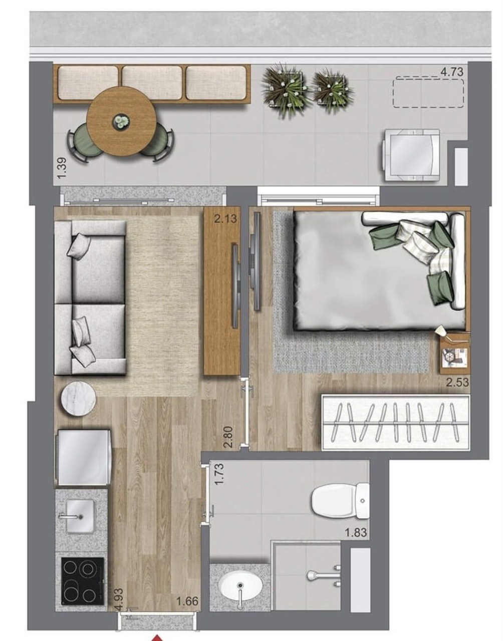 Apartamento, 2 quartos, 40 m² - Foto 25