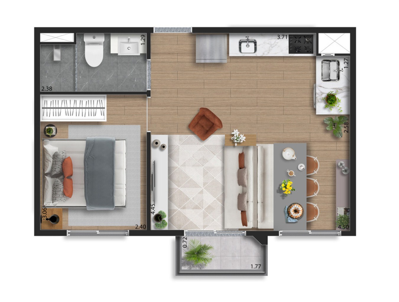 Apartamento à venda com 1 quarto, 28m² - Foto 22