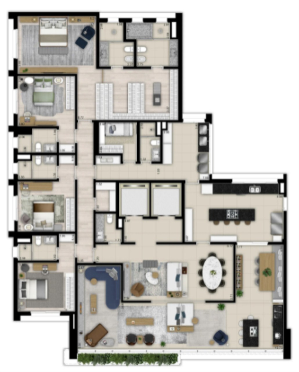 Apartamento à venda com 3 quartos, 277m² - Foto 20