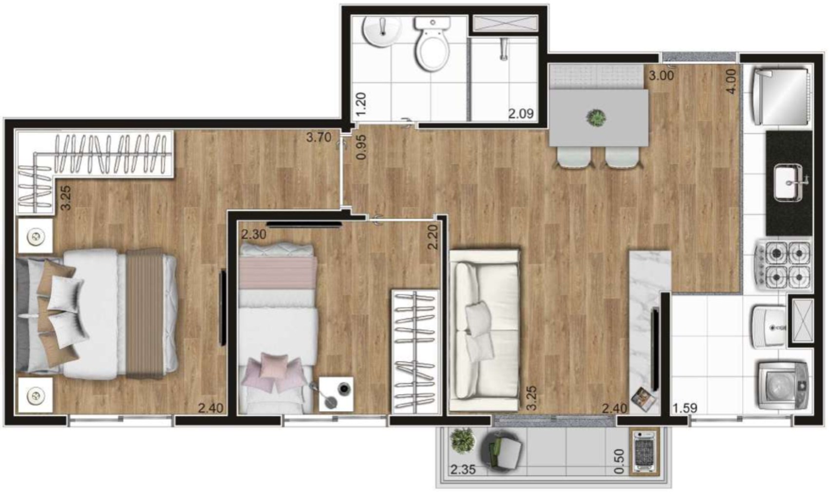 Apartamento à venda com 2 quartos, 37m² - Foto 23