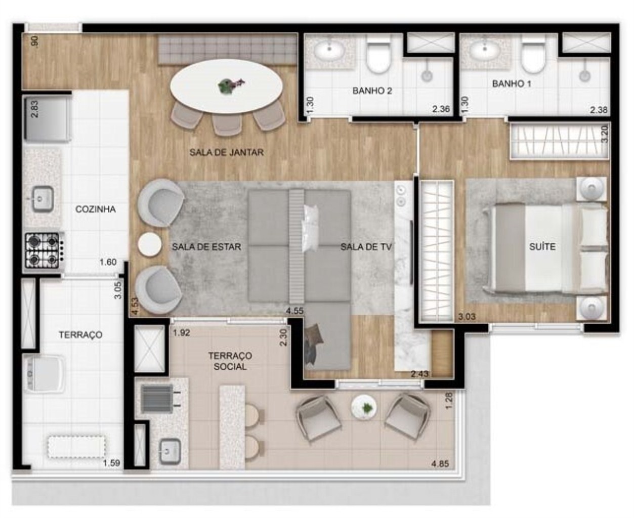 Apartamento à venda com 3 quartos, 79m² - Foto 23