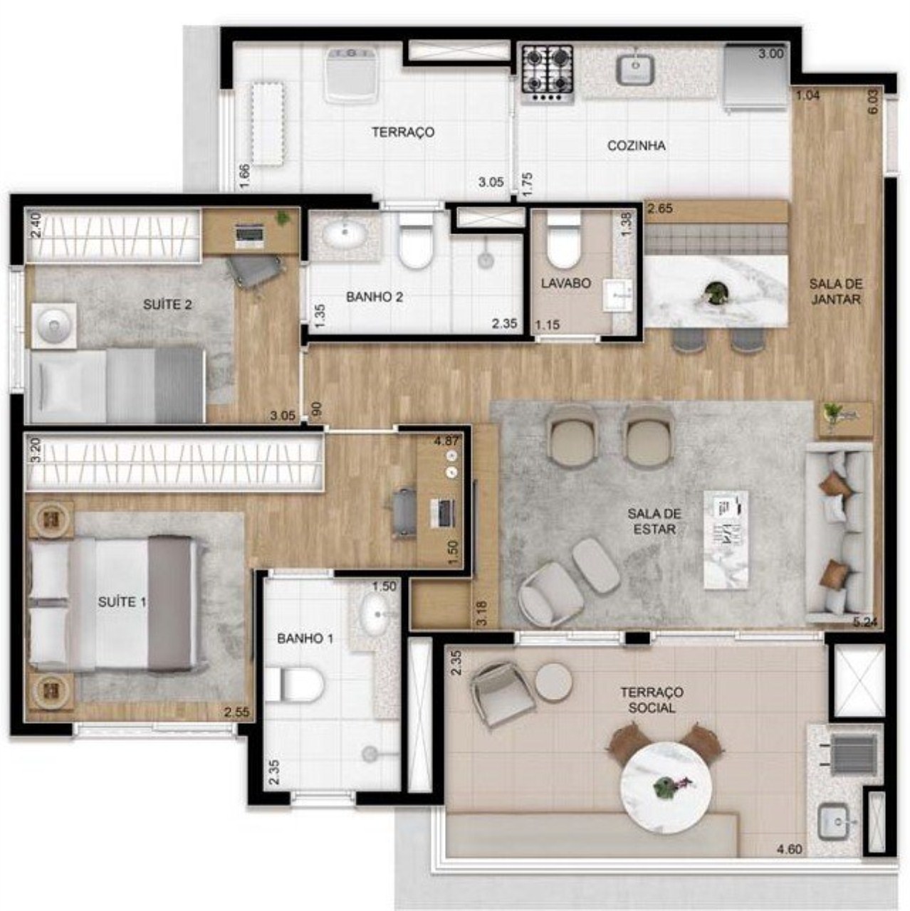 Apartamento à venda com 2 quartos, 63m² - Foto 27