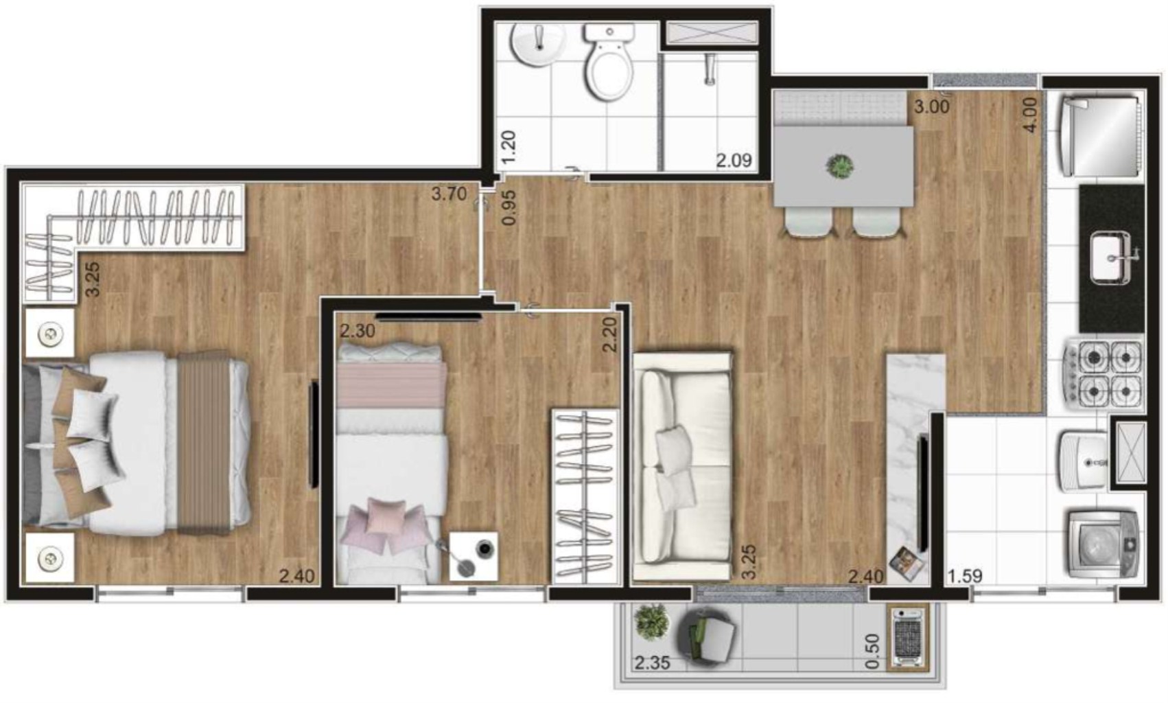 Apartamento à venda com 2 quartos, 38m² - Foto 23