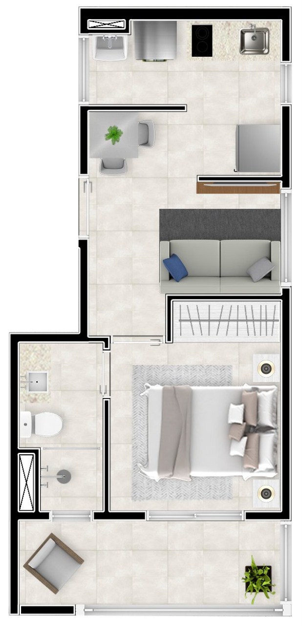 Apartamento, 1 quarto, 25 m² - Foto 34