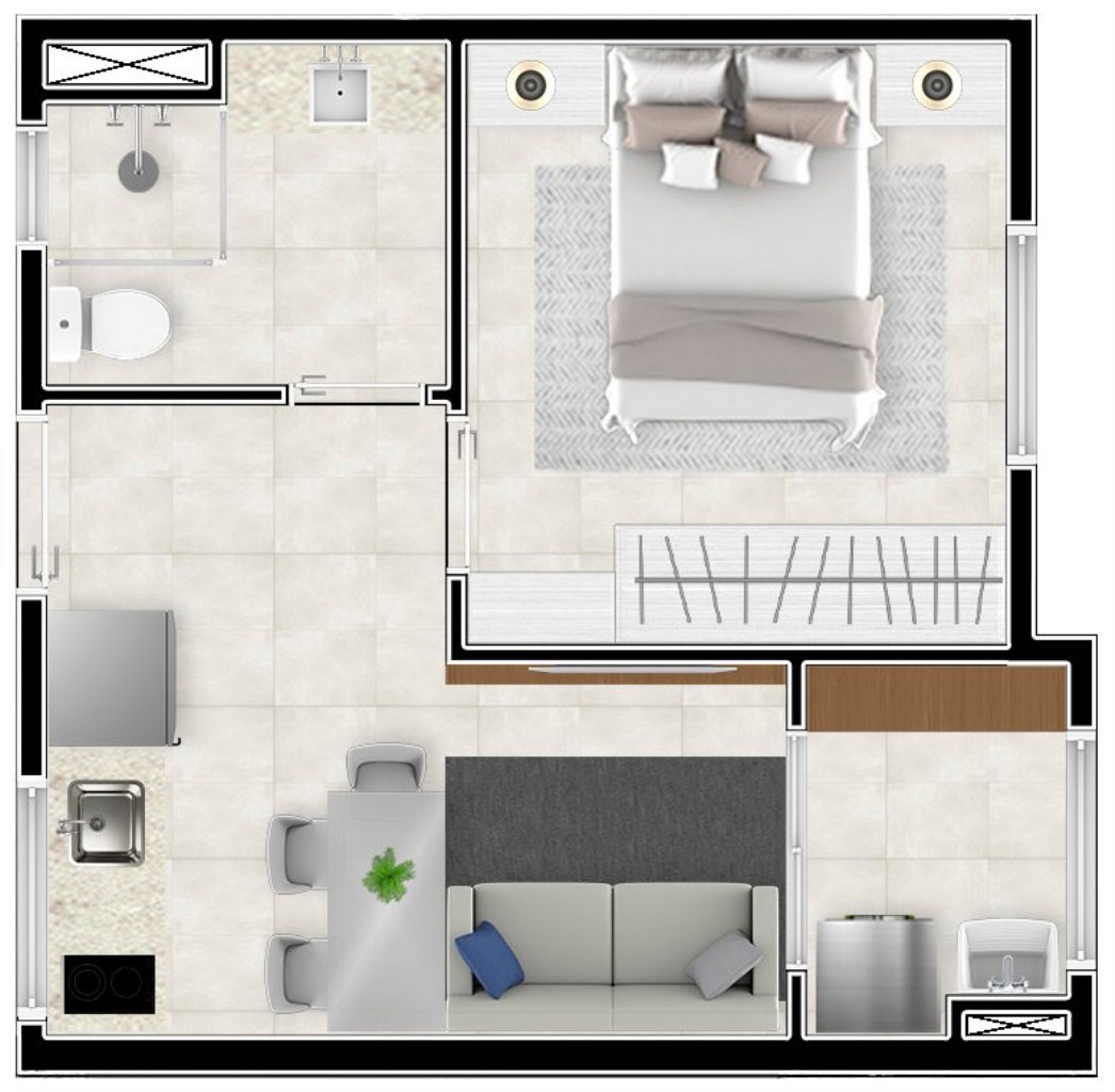 Apartamento, 1 quarto, 25 m² - Foto 36
