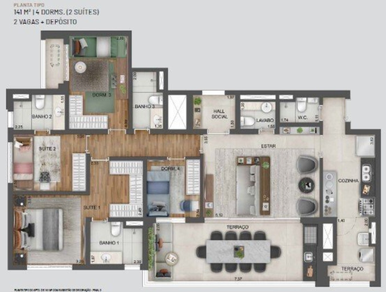 Apartamento à venda com 4 quartos, 141m² - Foto 29