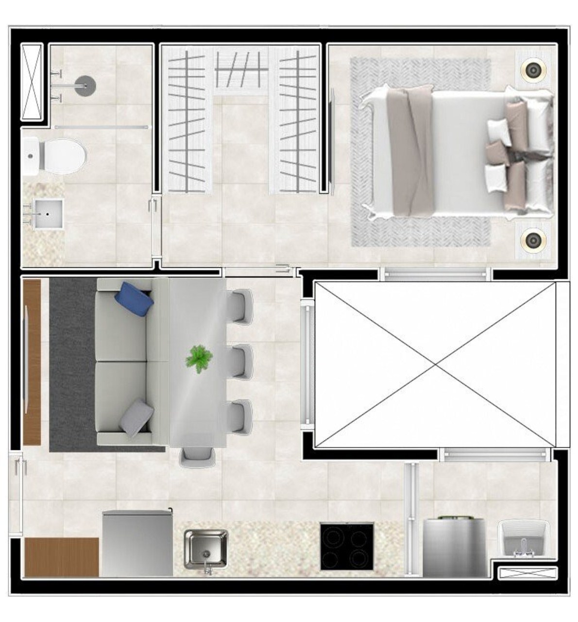 Apartamento, 1 quarto, 25 m² - Foto 23