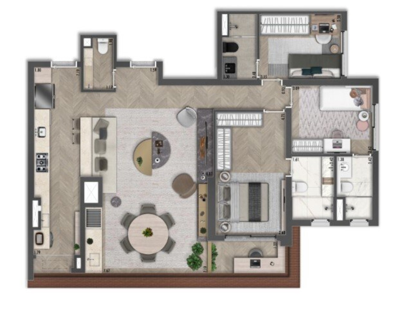 Apartamento à venda com 3 quartos, 117m² - Foto 24