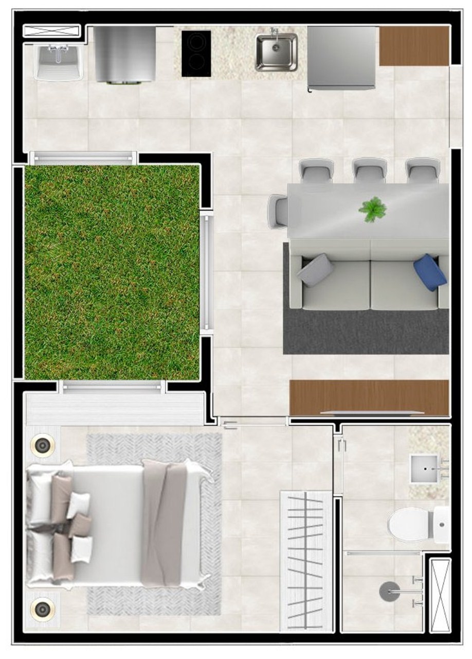 Apartamento, 1 quarto, 25 m² - Foto 21