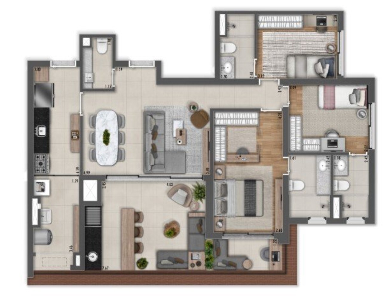 Apartamento à venda com 3 quartos, 117m² - Foto 23