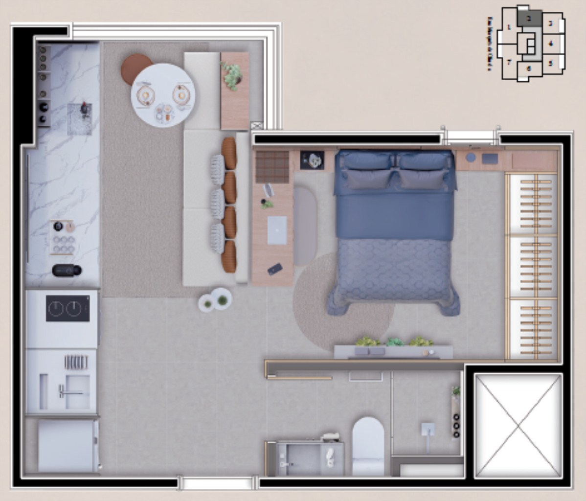 Apartamento à venda com 1 quarto, 29m² - Foto 20