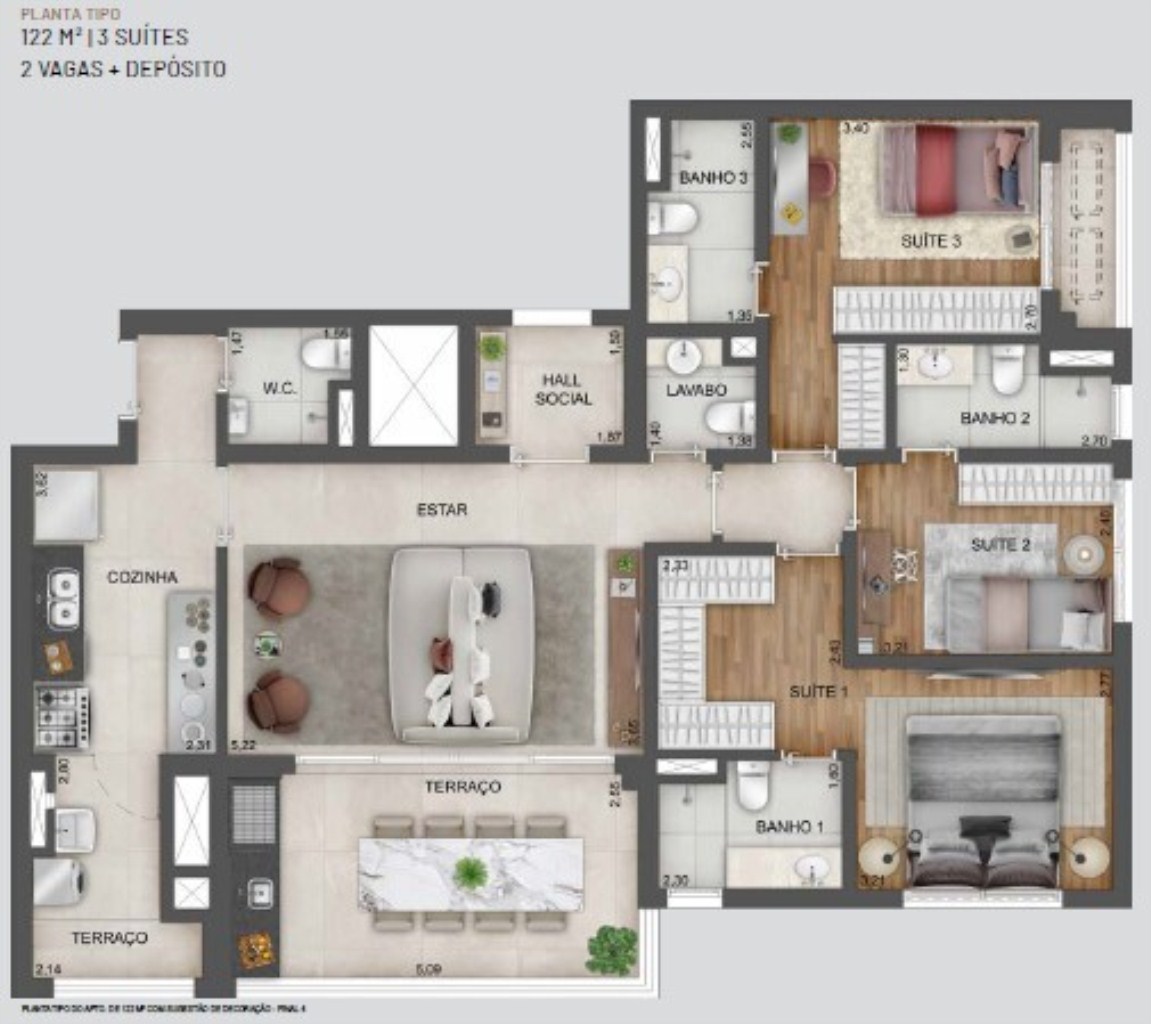 Apartamento à venda com 4 quartos, 169m² - Foto 30