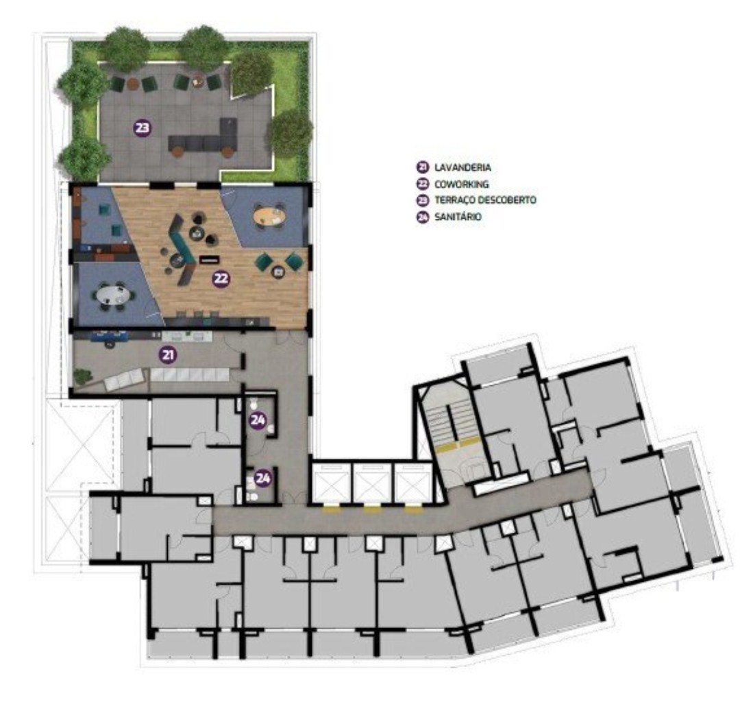 Apartamento, 1 quarto, 35 m² - Foto 23