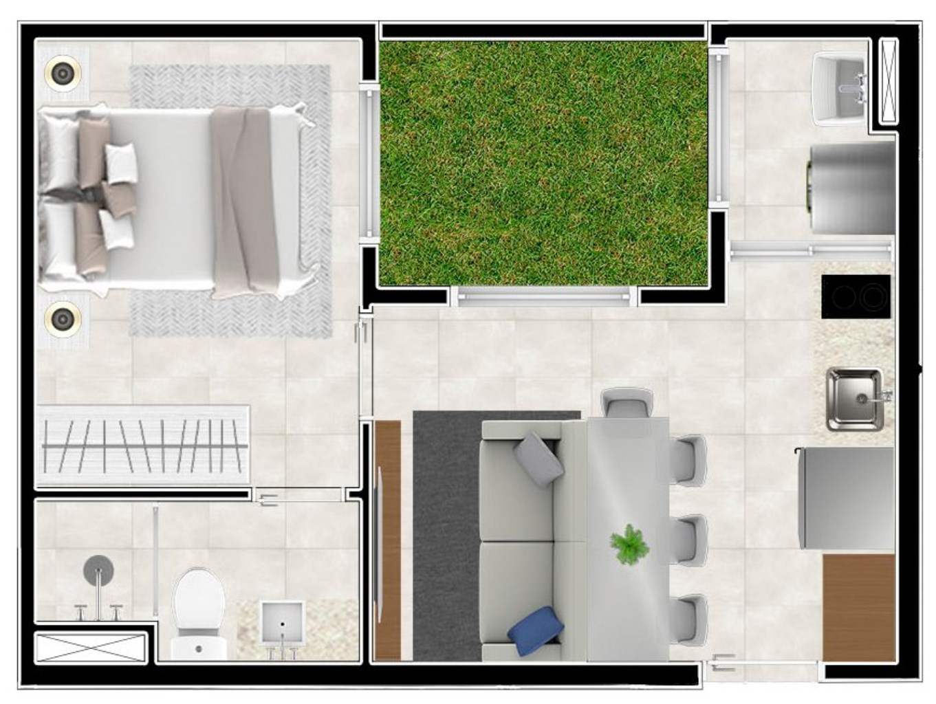 Apartamento à venda com 1 quarto, 25m² - Foto 19