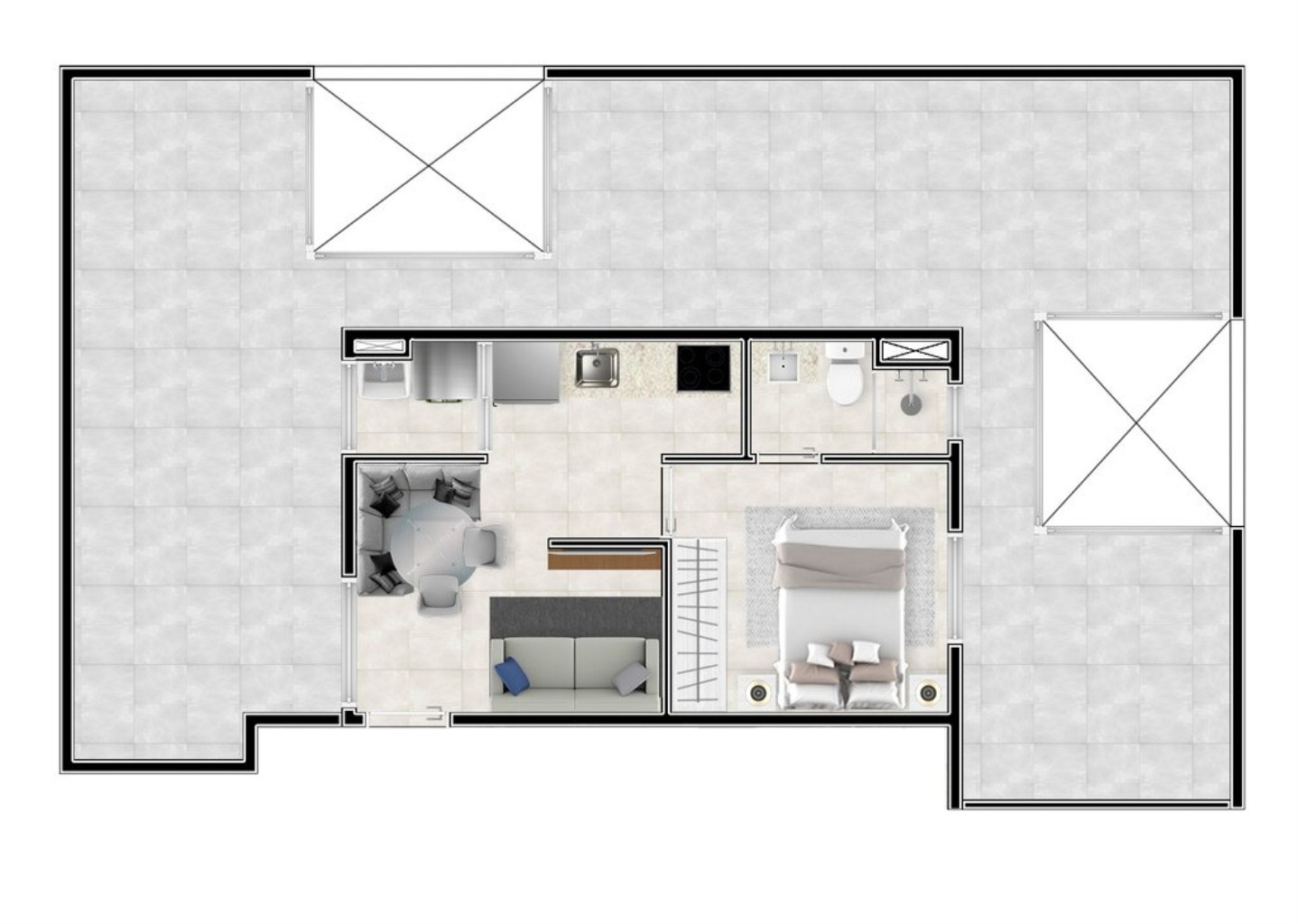 Apartamento, 1 quarto, 25 m² - Foto 33