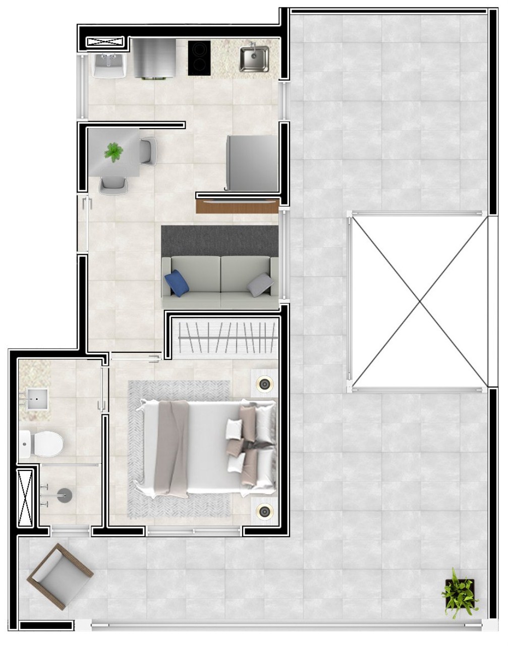 Apartamento à venda com 1 quarto, 25m² - Foto 30