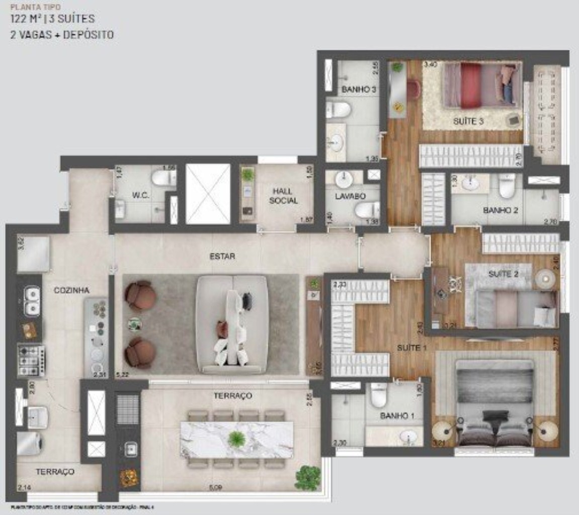 Apartamento à venda com 4 quartos, 141m² - Foto 30