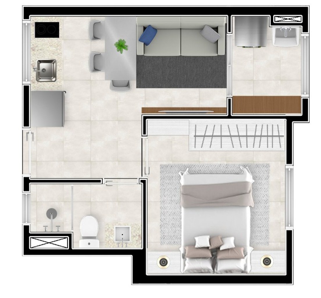 Apartamento, 1 quarto, 25 m² - Foto 35