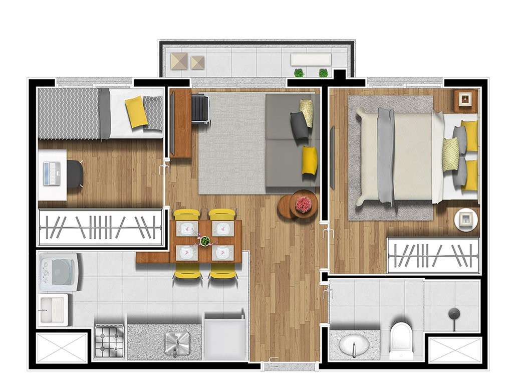 Apartamento, 2 quartos, 35 m² - Foto 17