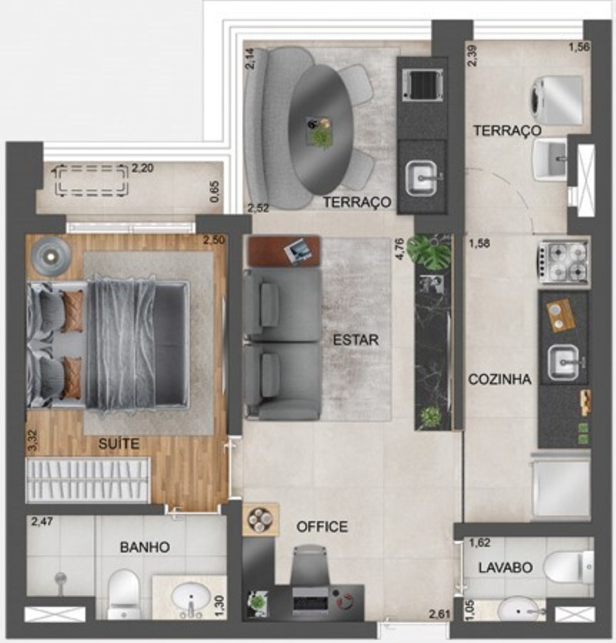 Apartamento à venda com 1 quarto, 50m² - Foto 35