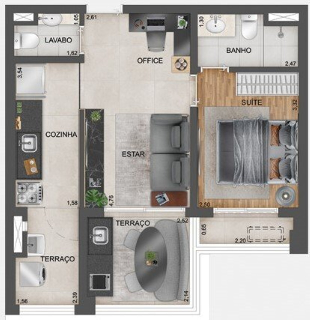 Apartamento, 1 quarto, 31 m² - Foto 34