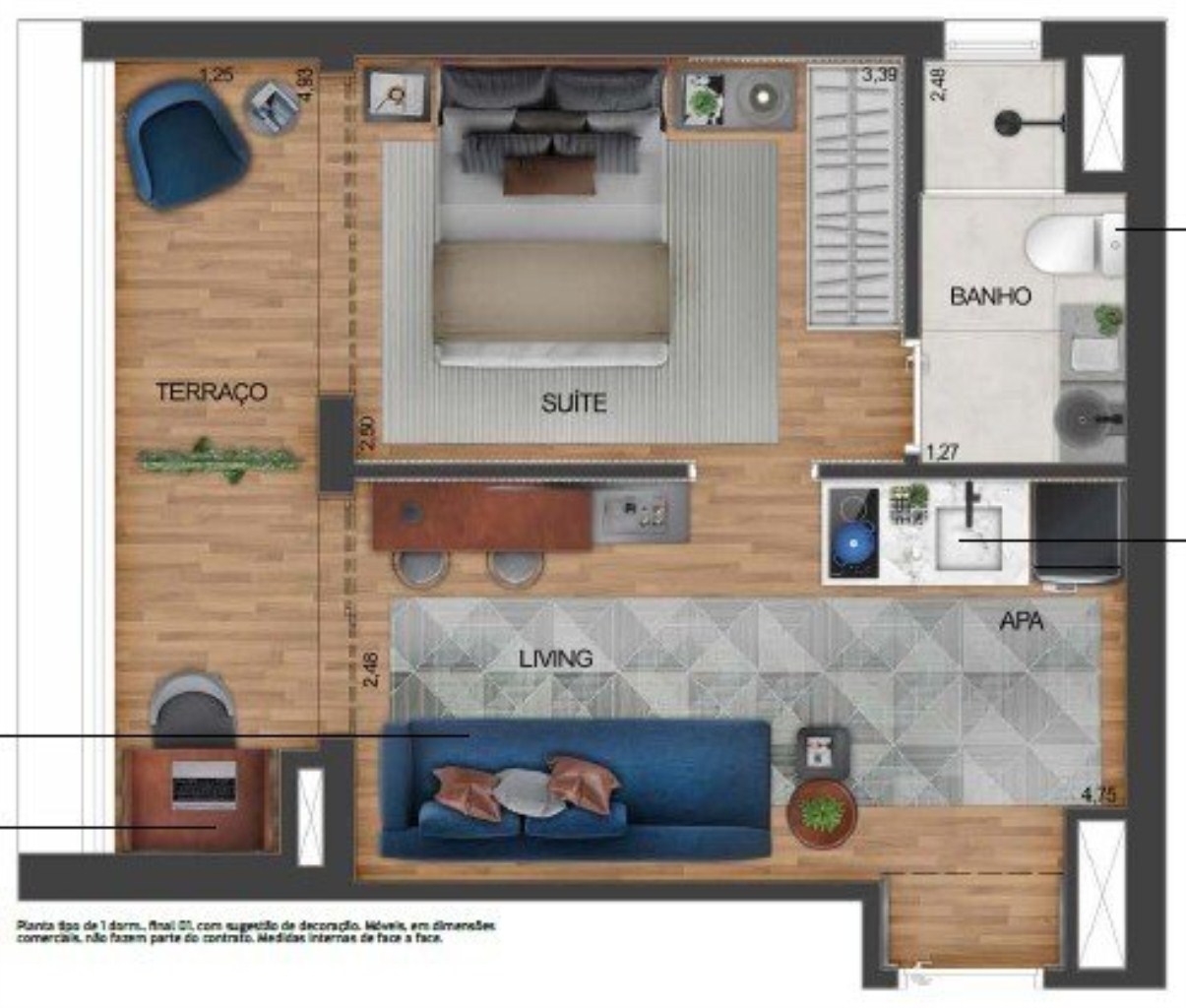 Apartamento, 1 quarto, 35 m² - Foto 27