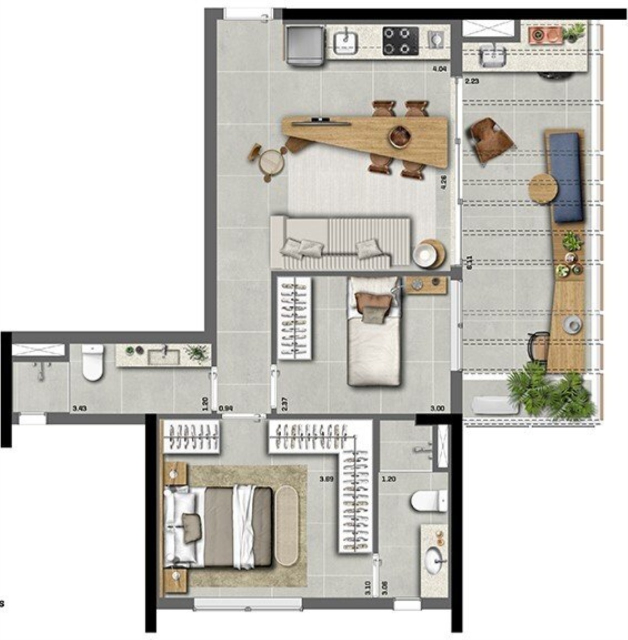 Cobertura, 1 quarto, 97 m² - Foto 30