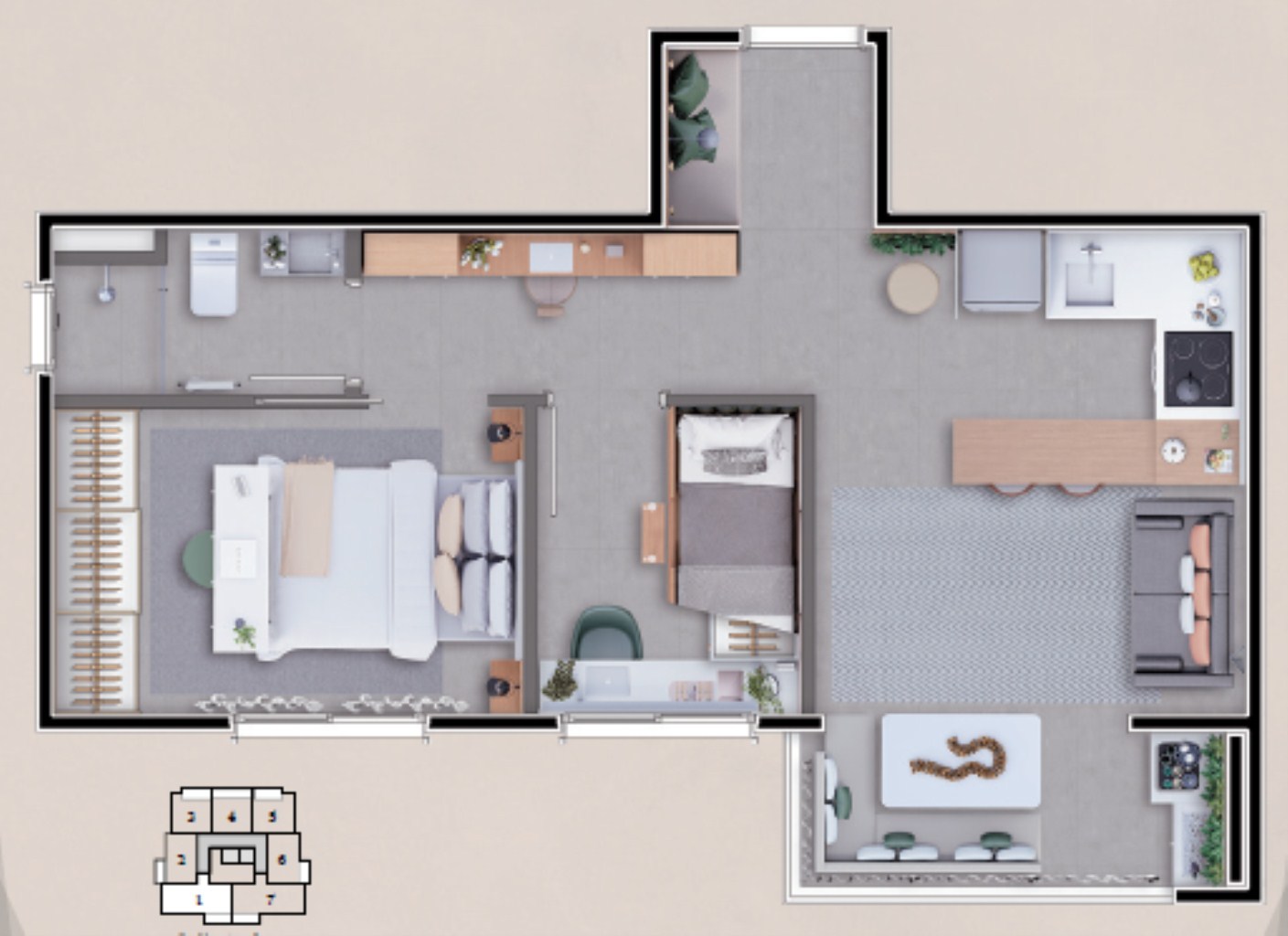 Apartamento, 2 quartos, 42 m² - Foto 21