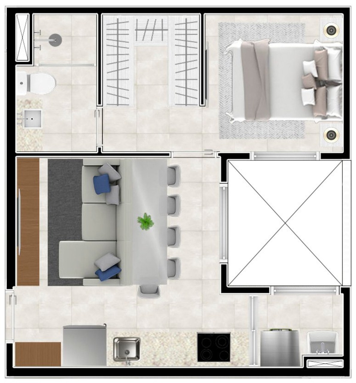 Apartamento à venda com 1 quarto, 25m² - Foto 25