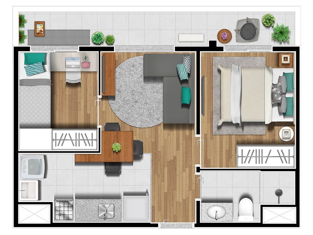 Apartamento, 2 quartos, 35 m² - Foto 18
