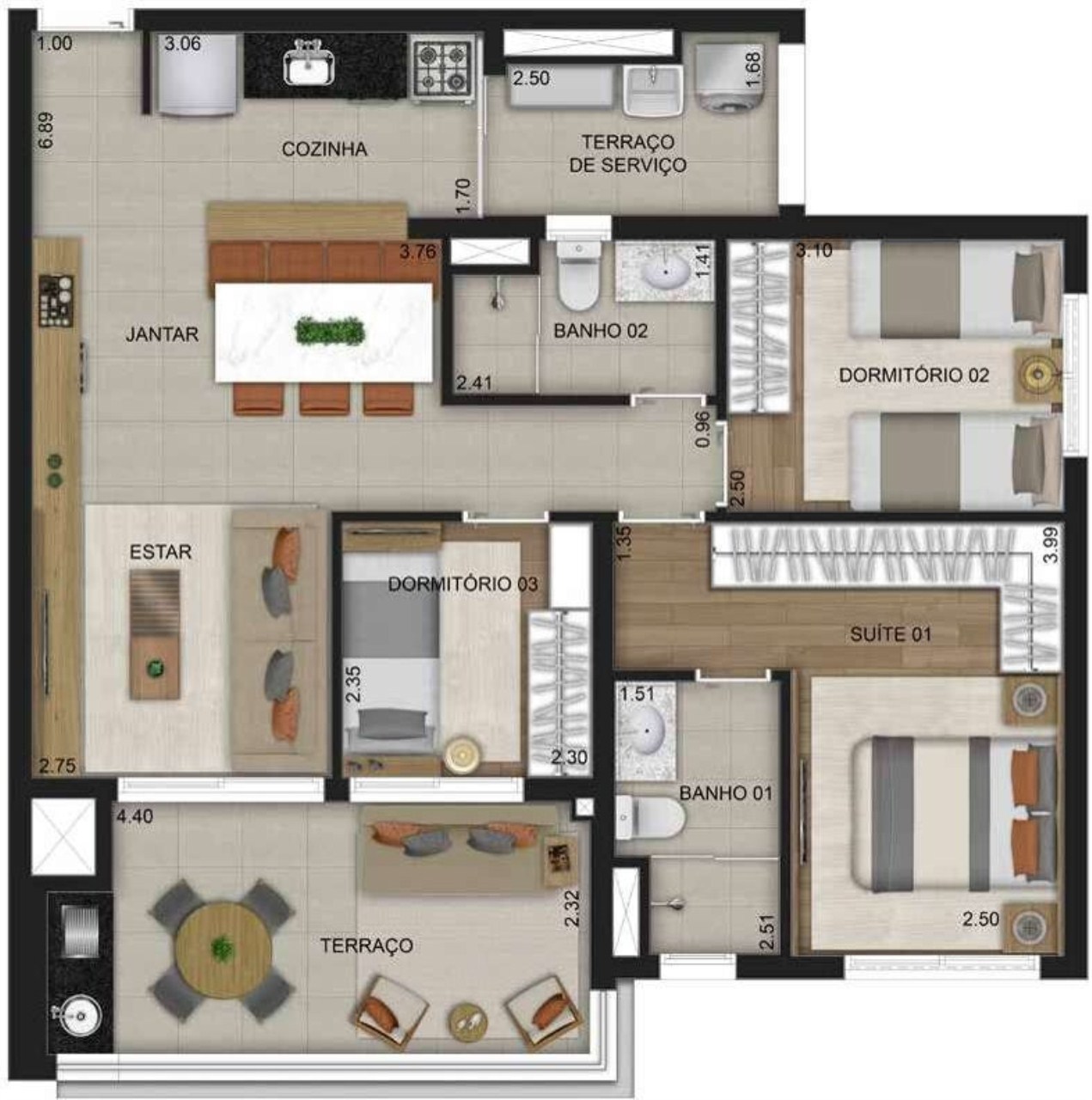 Apartamento à venda com 3 quartos, 87m² - Foto 21