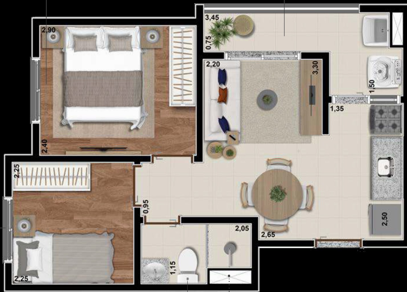 Apartamento, 1 quarto, 25 m² - Foto 18