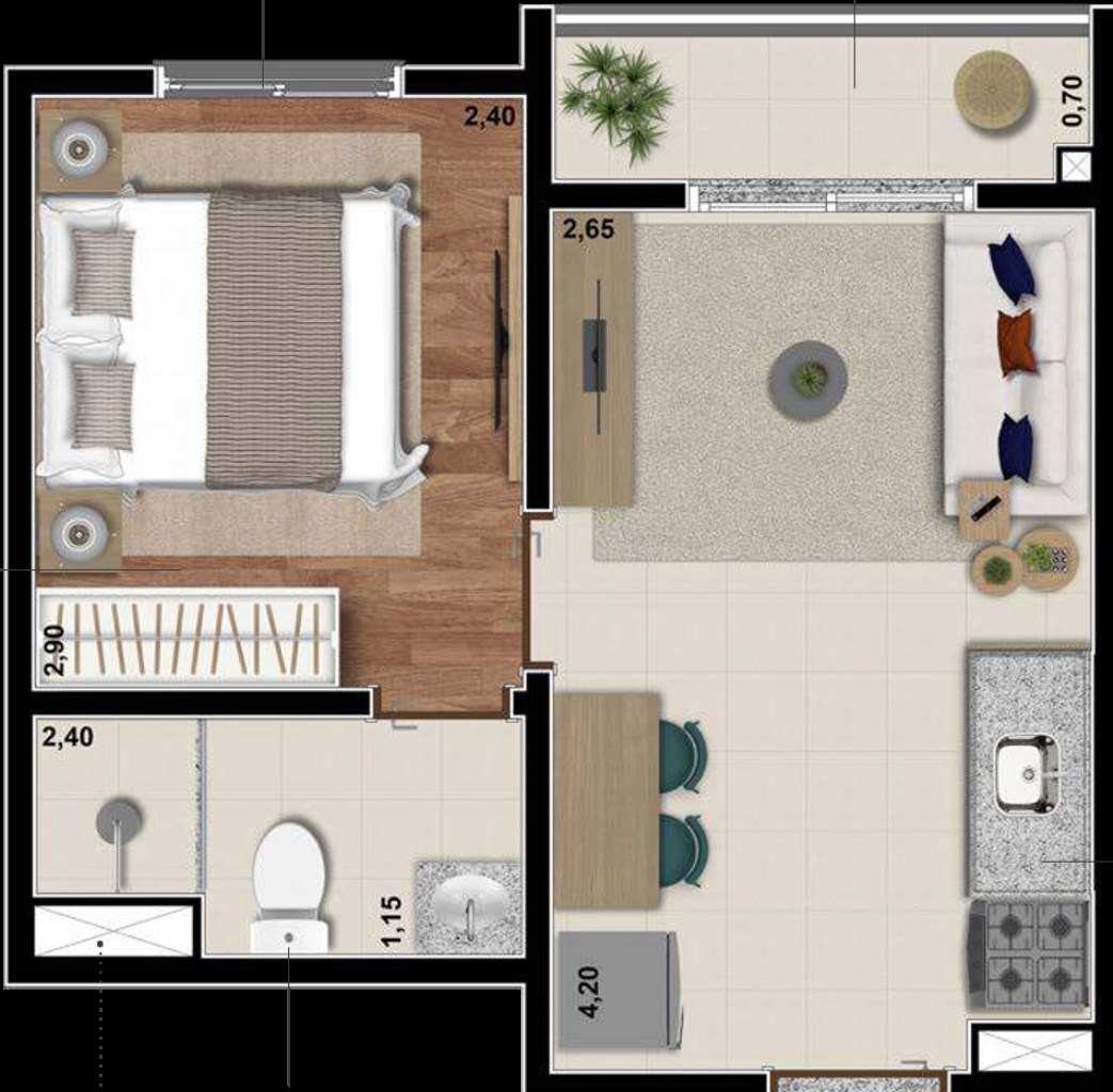 Apartamento, 1 quarto, 25 m² - Foto 17