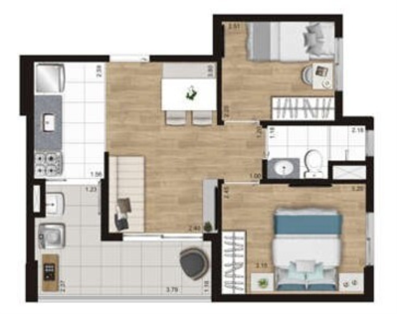 Apartamento à venda com 2 quartos, 38m² - Foto 23