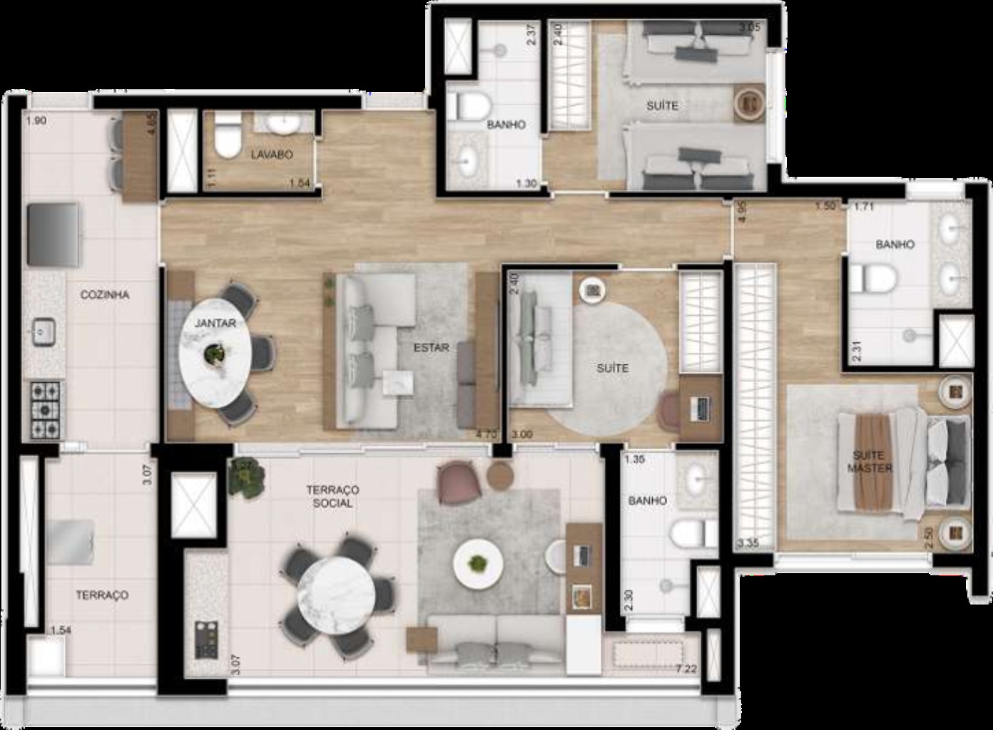 Apartamento à venda com 2 quartos, 80m² - Foto 36