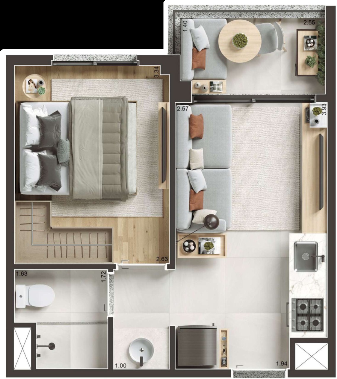 Apartamento, 1 quarto, 36 m² - Foto 21